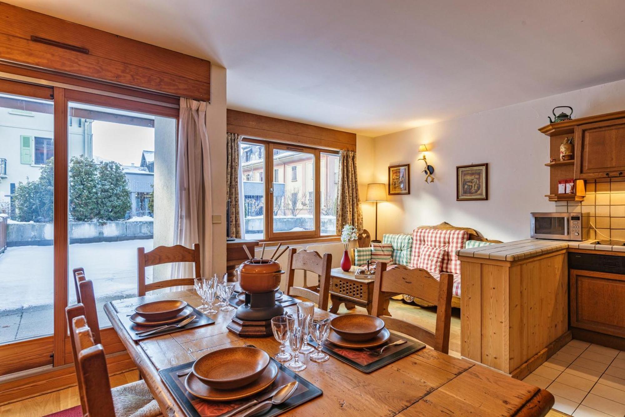 Duplex Aiguille Du Midi Large Terrasse - Happy Rentals Chamonix Zewnętrze zdjęcie